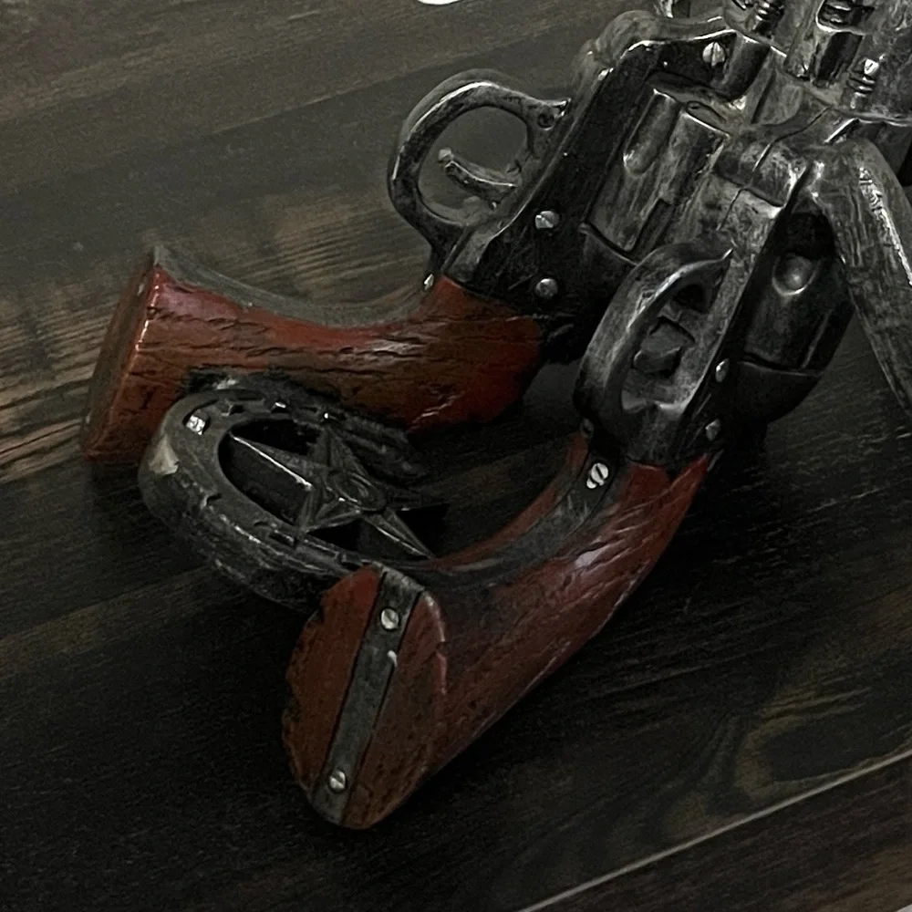 Pier 1 Double Six Shooter Wine Bottle Holder  EUC